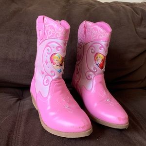 Disney Princess Pink Cowboy Boots